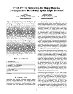 Event-Driven Simulation for Rapid Iterative Development of Distributed Space Flight Software