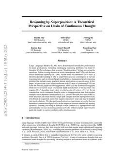 Reasoning by Superposition: A Theoretical Perspective on Chain of Continuous Thought