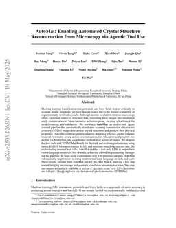 AutoMat: Enabling Automated Crystal Structure Reconstruction from Microscopy via Agentic Tool Use
