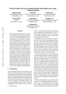 Web IP at Risk: Prevent Unauthorized Real-Time Retrieval by Large Language Models