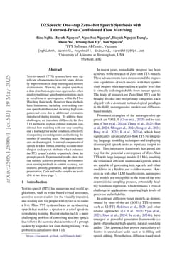 OZSpeech: One-step Zero-shot Speech Synthesis with Learned-Prior-Conditioned Flow Matching