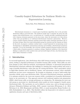 Causality-Inspired Robustness for Nonlinear Models via Representation Learning