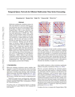 Temporal Query Network for Efficient Multivariate Time Series Forecasting