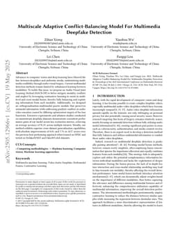 Multiscale Adaptive Conflict-Balancing Model For Multimedia Deepfake Detection