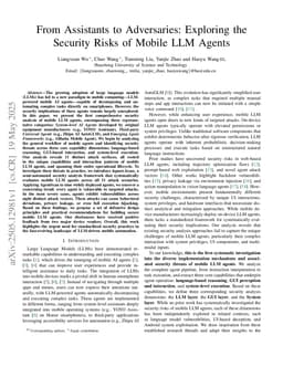 From Assistants to Adversaries: Exploring the Security Risks of Mobile LLM Agents