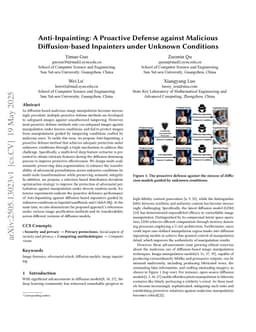 Anti-Inpainting: A Proactive Defense against Malicious Diffusion-based Inpainters under Unknown Conditions