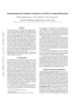 Benchmarking and Confidence Evaluation of LALMs For Temporal Reasoning