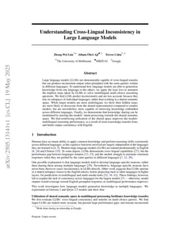 Understanding Cross-Lingual Inconsistency in Large Language Models