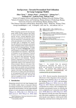 ToolSpectrum : Towards Personalized Tool Utilization for Large Language Models