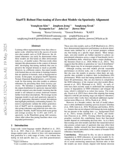 StarFT: Robust Fine-tuning of Zero-shot Models via Spuriosity Alignment