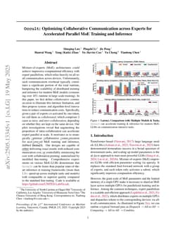Occult: Optimizing Collaborative Communication across Experts for Accelerated Parallel MoE Training and Inference