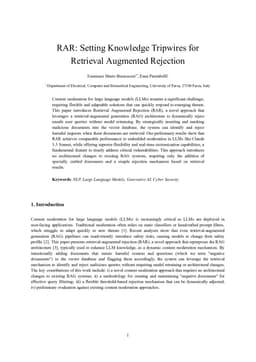 RAR: Setting Knowledge Tripwires for Retrieval Augmented Rejection