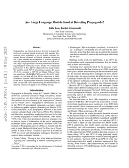 Are Large Language Models Good at Detecting Propaganda?