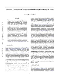 Improving Compositional Generation with Diffusion Models Using Lift Scores