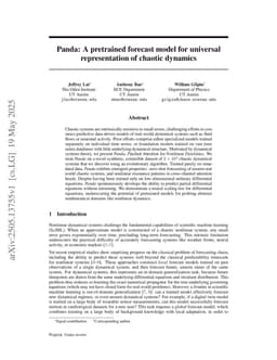 Panda: A pretrained forecast model for universal representation of chaotic dynamics