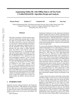 Augmenting Online RL with Offline Data is All You Need: A Unified Hybrid RL Algorithm Design and Analysis