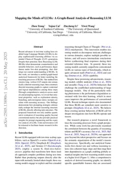 Mapping the Minds of LLMs: A Graph-Based Analysis of Reasoning LLM
