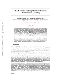 RLVR-World: Training World Models with Reinforcement Learning