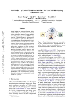 ProMind-LLM: Proactive Mental Health Care via Causal Reasoning with Sensor Data