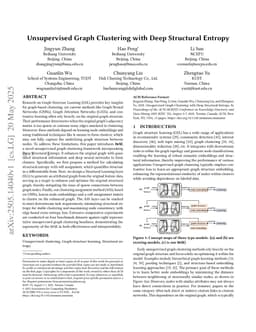 Unsupervised Graph Clustering with Deep Structural Entropy