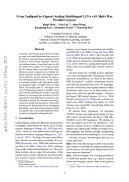 From Unaligned to Aligned: Scaling Multilingual LLMs with Multi-Way Parallel Corpora
