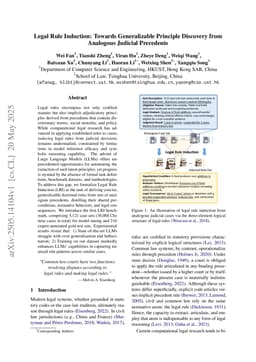 Legal Rule Induction: Towards Generalizable Principle Discovery from Analogous Judicial Precedents