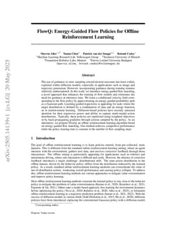 FlowQ: Energy-Guided Flow Policies for Offline Reinforcement Learning