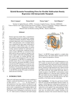 Hybrid Bernstein Normalizing Flows for Flexible Multivariate Density Regression with Interpretable Marginals