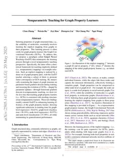 Nonparametric Teaching for Graph Property Learners