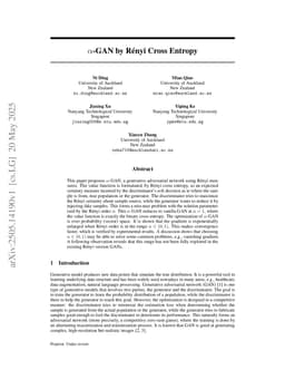 $α$-GAN by Rényi Cross Entropy
