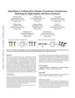 MatchDance: Collaborative Mamba-Transformer Architecture Matching for High-Quality 3D Dance Synthesis