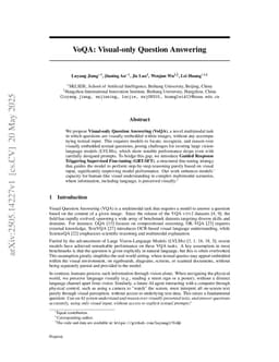 VoQA: Visual-only Question Answering