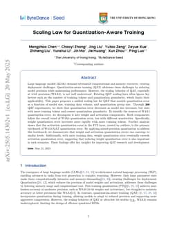 Scaling Law for Quantization-Aware Training