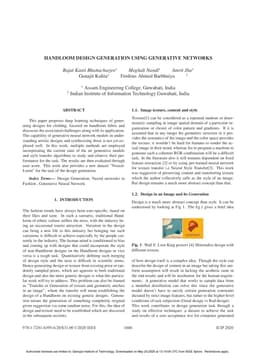 Handloom Design Generation Using Generative Networks
