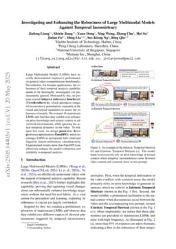 Investigating and Enhancing the Robustness of Large Multimodal Models Against Temporal Inconsistency