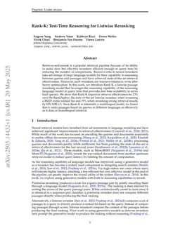 Rank-K: Test-Time Reasoning for Listwise Reranking