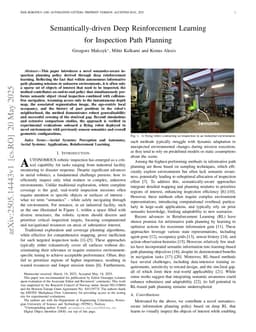 Semantically-driven Deep Reinforcement Learning for Inspection Path Planning