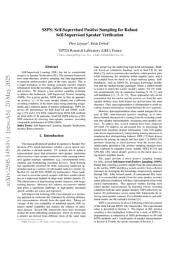 SSPS: Self-Supervised Positive Sampling for Robust Self-Supervised Speaker Verification