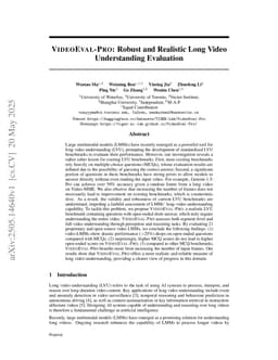 VideoEval-Pro: Robust and Realistic Long Video Understanding Evaluation