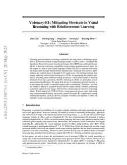 Visionary-R1: Mitigating Shortcuts in Visual Reasoning with Reinforcement Learning