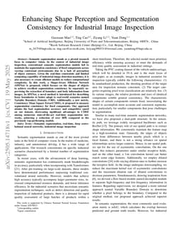 Enhancing Shape Perception and Segmentation Consistency for Industrial Image Inspection