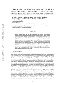 R&D-Agent: Automating Data-Driven AI Solution Building Through LLM-Powered Automated Research, Development, and Evolution