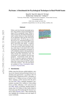 PsyScam: A Benchmark for Psychological Techniques in Real-World Scams