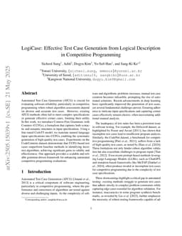 LogiCase: Effective Test Case Generation from Logical Description in Competitive Programming