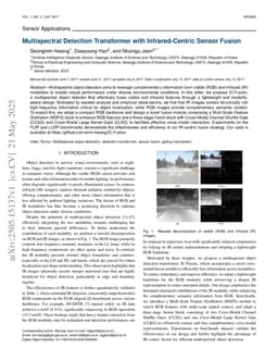 Multispectral Detection Transformer with Infrared-Centric Sensor Fusion