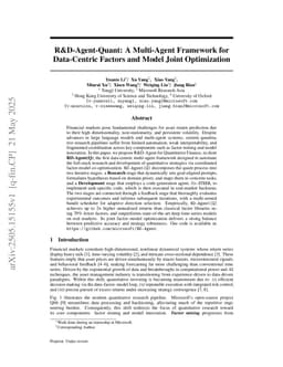 R&D-Agent-Quant: A Multi-Agent Framework for Data-Centric Factors and Model Joint Optimization