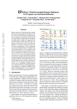 ReflAct: World-Grounded Decision Making in LLM Agents via Goal-State Reflection
