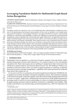 Leveraging Foundation Models for Multimodal Graph-Based Action Recognition