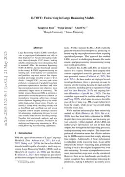R-TOFU: Unlearning in Large Reasoning Models