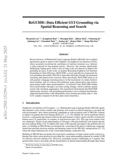 ReGUIDE: Data Efficient GUI Grounding via Spatial Reasoning and Search